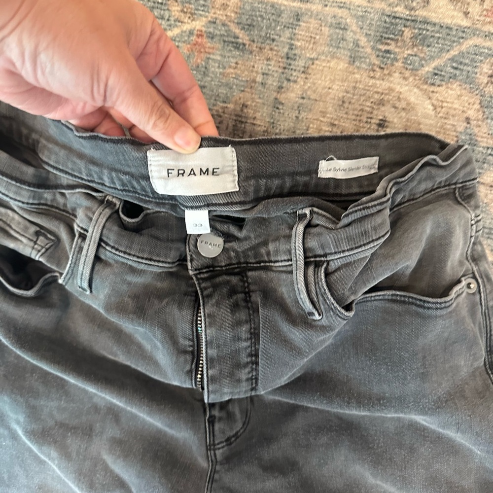 Frame jeans- grey stretch denim